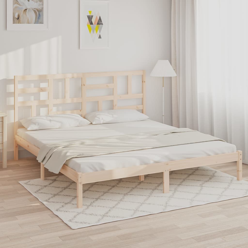 Giroletto senza Materasso in Legno Massello 200x200 cm | homemem39