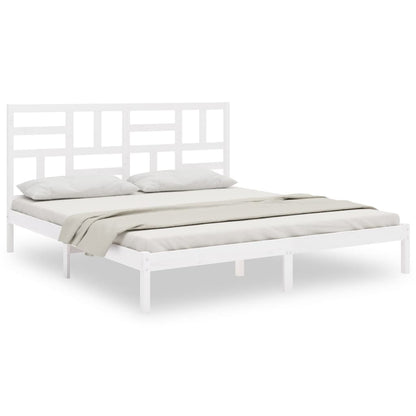 Giroletto Bianco in Legno Massello 200x200 cm | homemem39