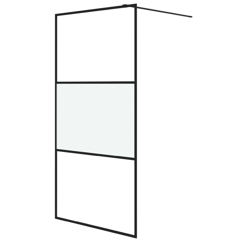 Parete Doccia Walk in 100x195 cm Vetro Semi Smerigliato ESG | homemem39