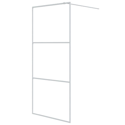 Parete Doccia Walk in Bianca 90x195 cm Vetro Trasparente ESG | homemem39