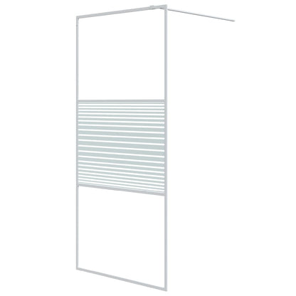 Parete Doccia Walk in Bianca 90x195 cm Vetro Trasparente ESG - homemem39