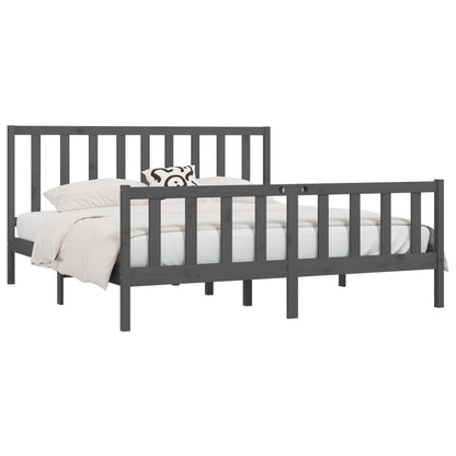 Giroletto Grigio in Legno Massello 200x200 cm | homemem39