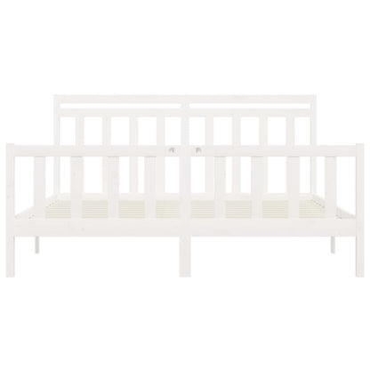 Giroletto Bianco in Legno Massello di Pino 200x200 cm