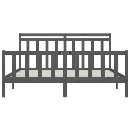 Giroletto Grigio in Legno Massello di Pino 200x200 cm