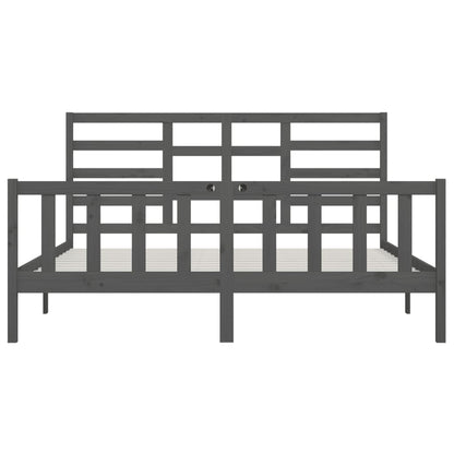 Giroletto Grigio in Legno Massello di Pino 200x200 cm | homemem39