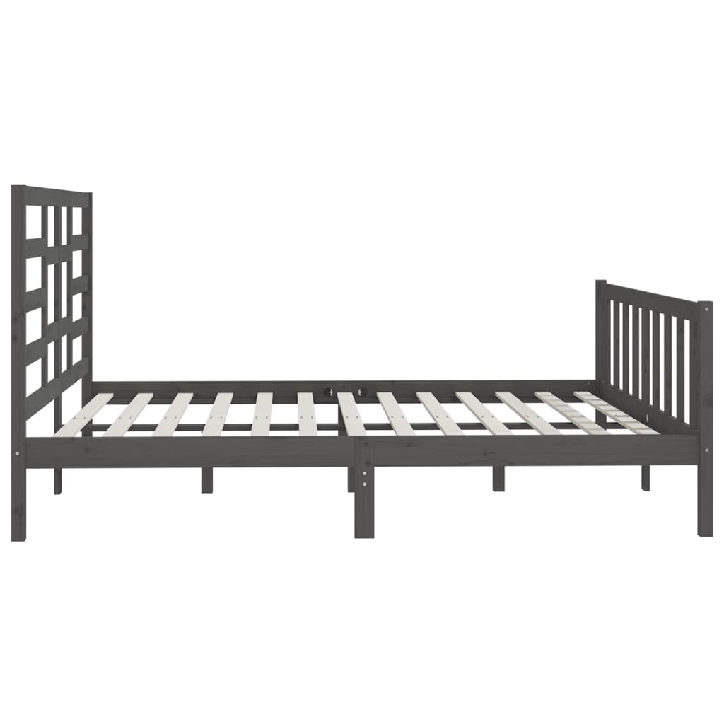 Giroletto Grigio in Legno Massello di Pino 200x200 cm | homemem39
