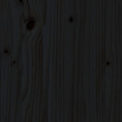 Giroletto Nero in Legno Massello di Pino 200x200 cm | homemem39