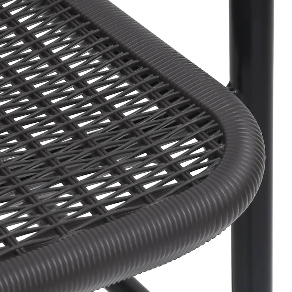 Sedie da Giardino 4 pz in Rattan in Plastica e Acciaio 110 kg | homemem39