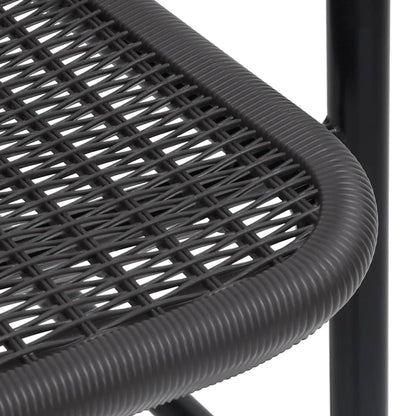 Sedie da Giardino 8 pz in Plastica Rattan e Acciaio 110 kg - homemem39
