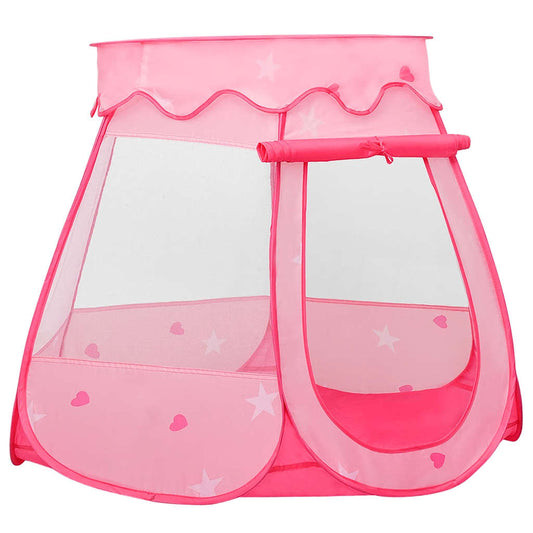 Tenda da Gioco per Bambini Rosa con 250 Palline 102x102x82 cm - homemem39