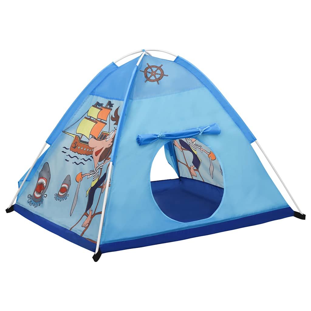 Tenda da Gioco per Bambini Blu con 250 Palline 120x120x90 cm - homemem39