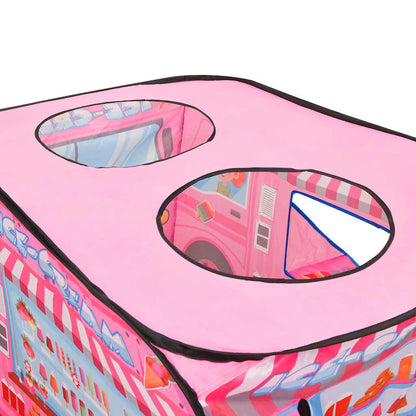Tenda da Gioco per Bambini Rosa con 250 Palline 70x112x70 cm - homemem39