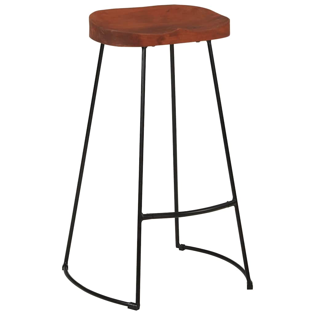 Sgabelli da Bar Gavin 2 pz 50x40x78 cm Legno Massello di Mango
