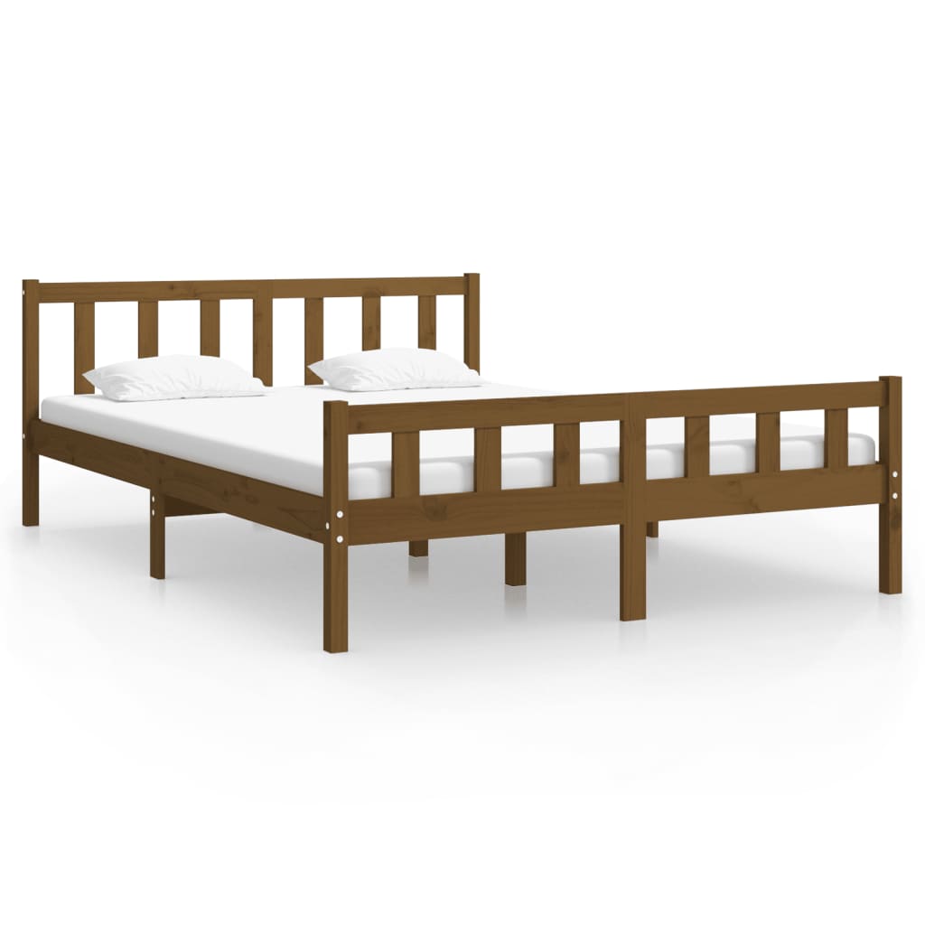 Giroletto senza Materasso Ambrato in Legno di Pino 120x200 cm - homemem39
