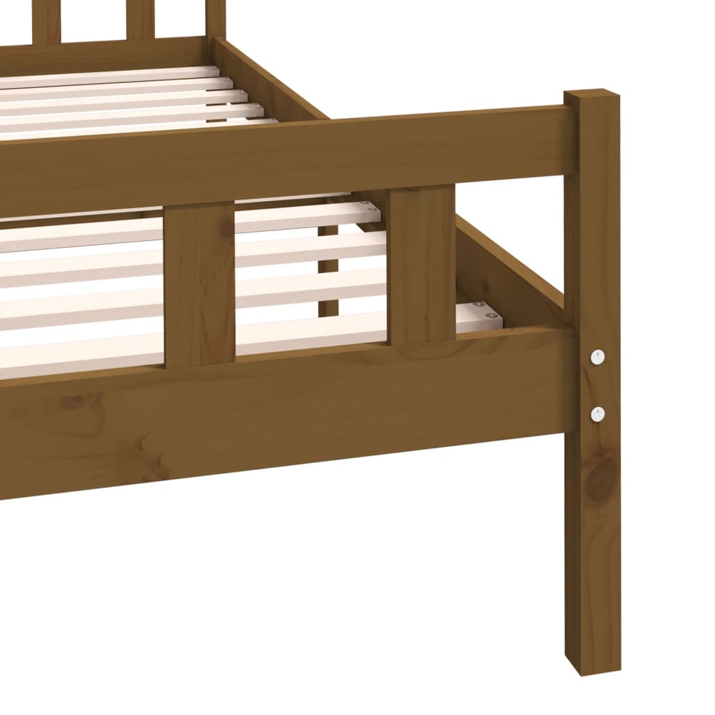 Giroletto senza Materasso Ambrato in Legno di Pino 120x200 cm - homemem39