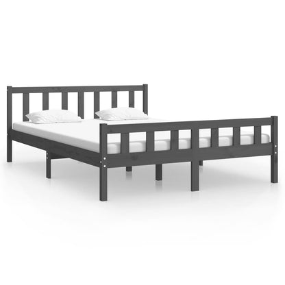 Giroletto Grigio in Legno Massello 150x200 cm King Size - homemem39