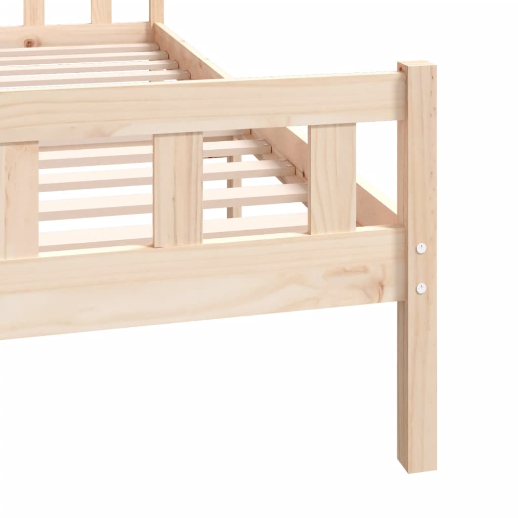 Giroletto senza Materasso in Legno Massello 160x200 cm - homemem39