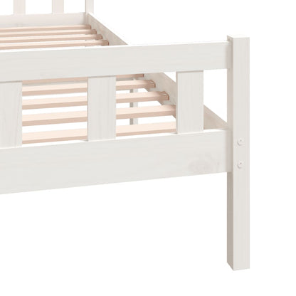 Giroletto Bianco in Legno Massello 160x200 cm - homemem39