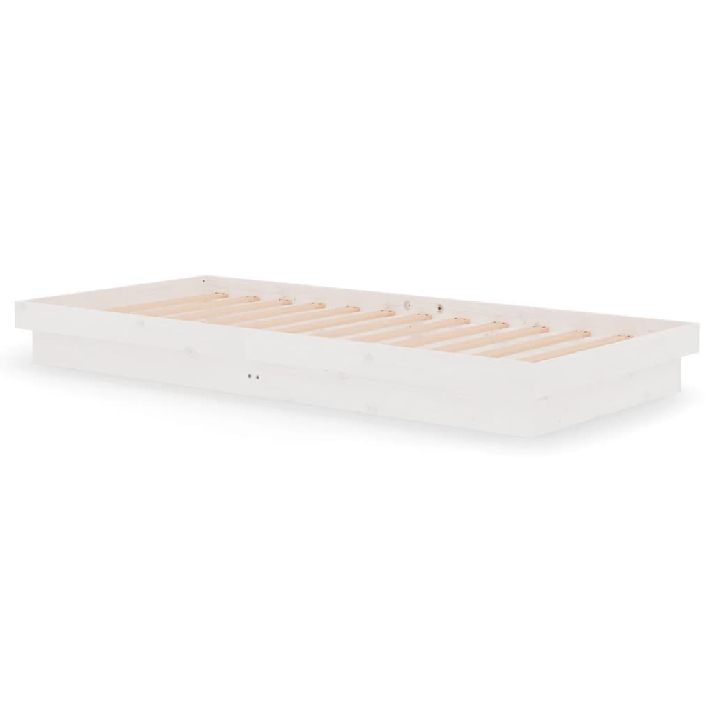 Giroletto Bianco in Legno Massello 90x200 cm | homemem39