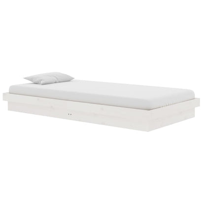 Giroletto Bianco in Legno Massello 100x200 cm - homemem39