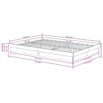 Giroletto Bianco in Legno Massello 120x200 cm | homemem39