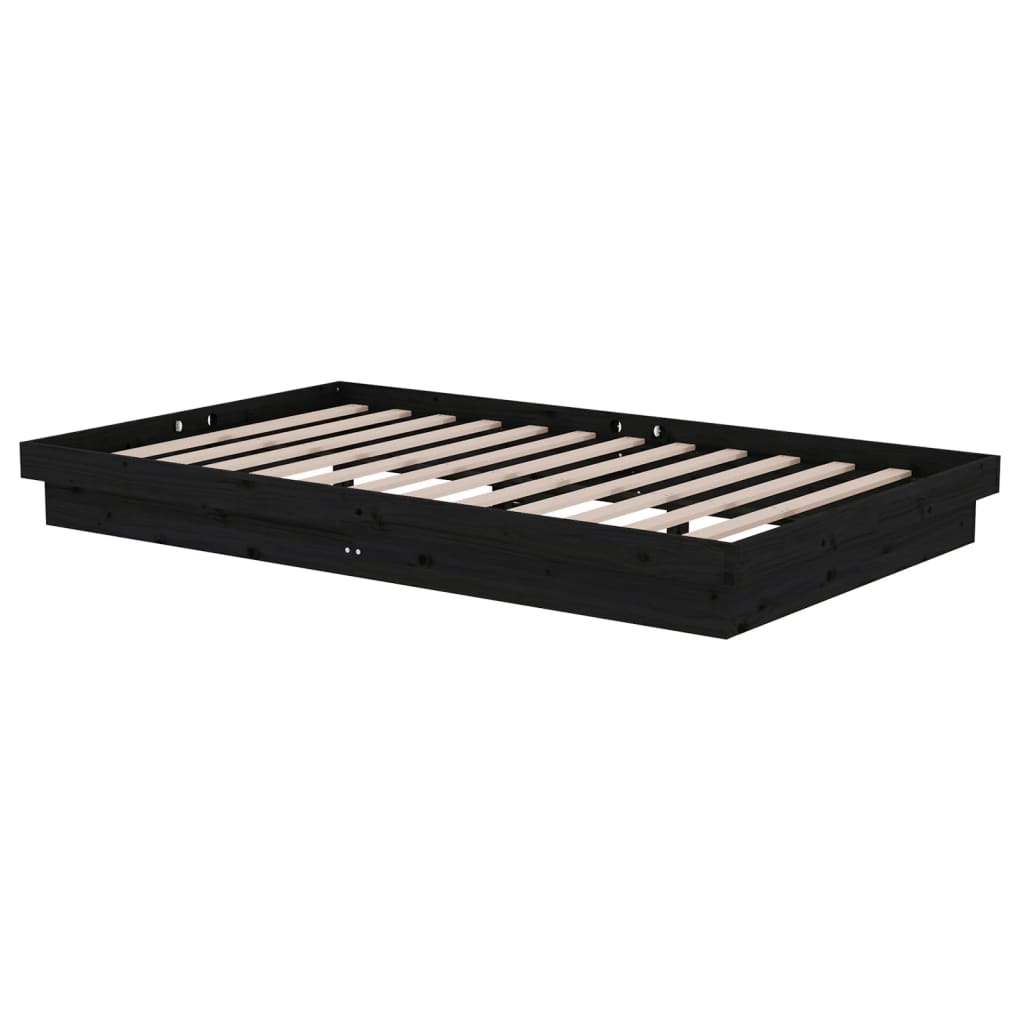 Giroletto Nero in Legno Massello 120x200 cm | homemem39