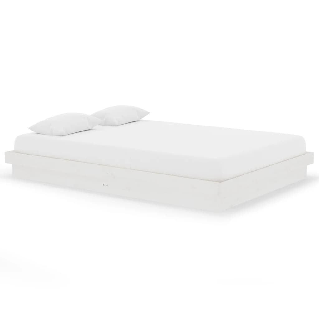 Giroletto Bianco in Legno Massello 140x200 cm - homemem39