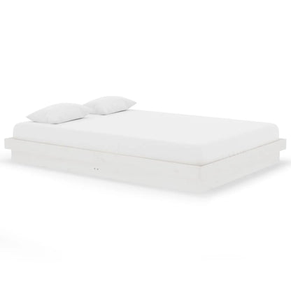 Giroletto Bianco in Legno Massello 140x200 cm - homemem39