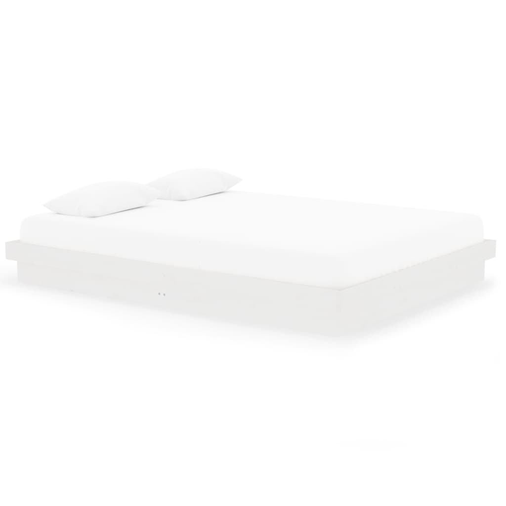 Giroletto Bianco in Legno Massello 150x200 cm King Size - homemem39