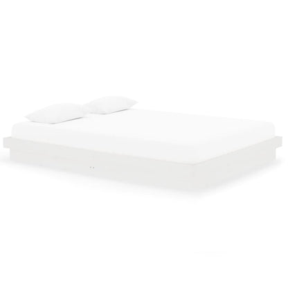 Giroletto Bianco in Legno Massello 150x200 cm King Size - homemem39