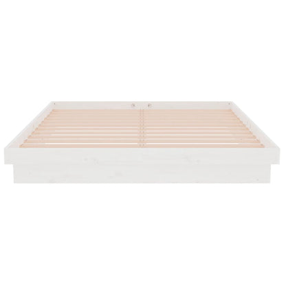 Giroletto Bianco in Legno Massello 150x200 cm King Size - homemem39
