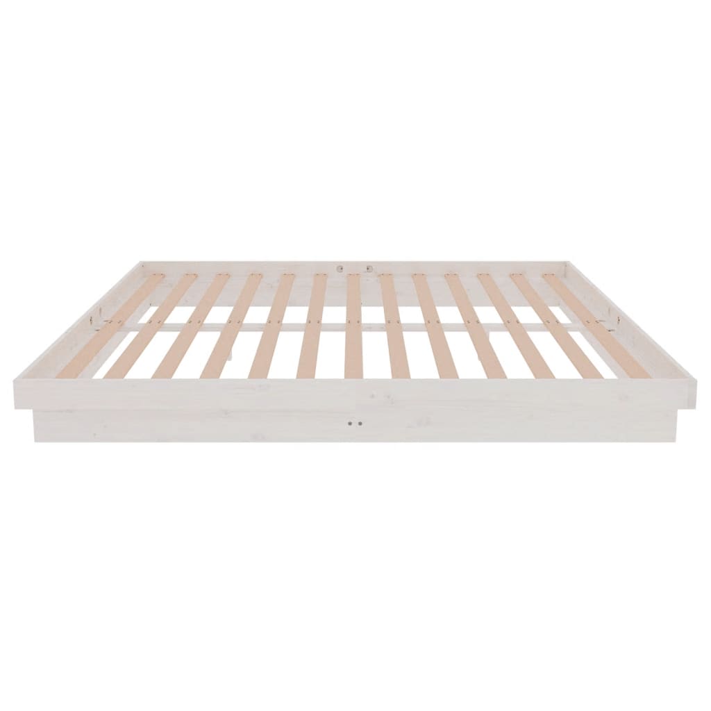 Giroletto Bianco in Legno Massello 180x200 cm Super King - homemem39