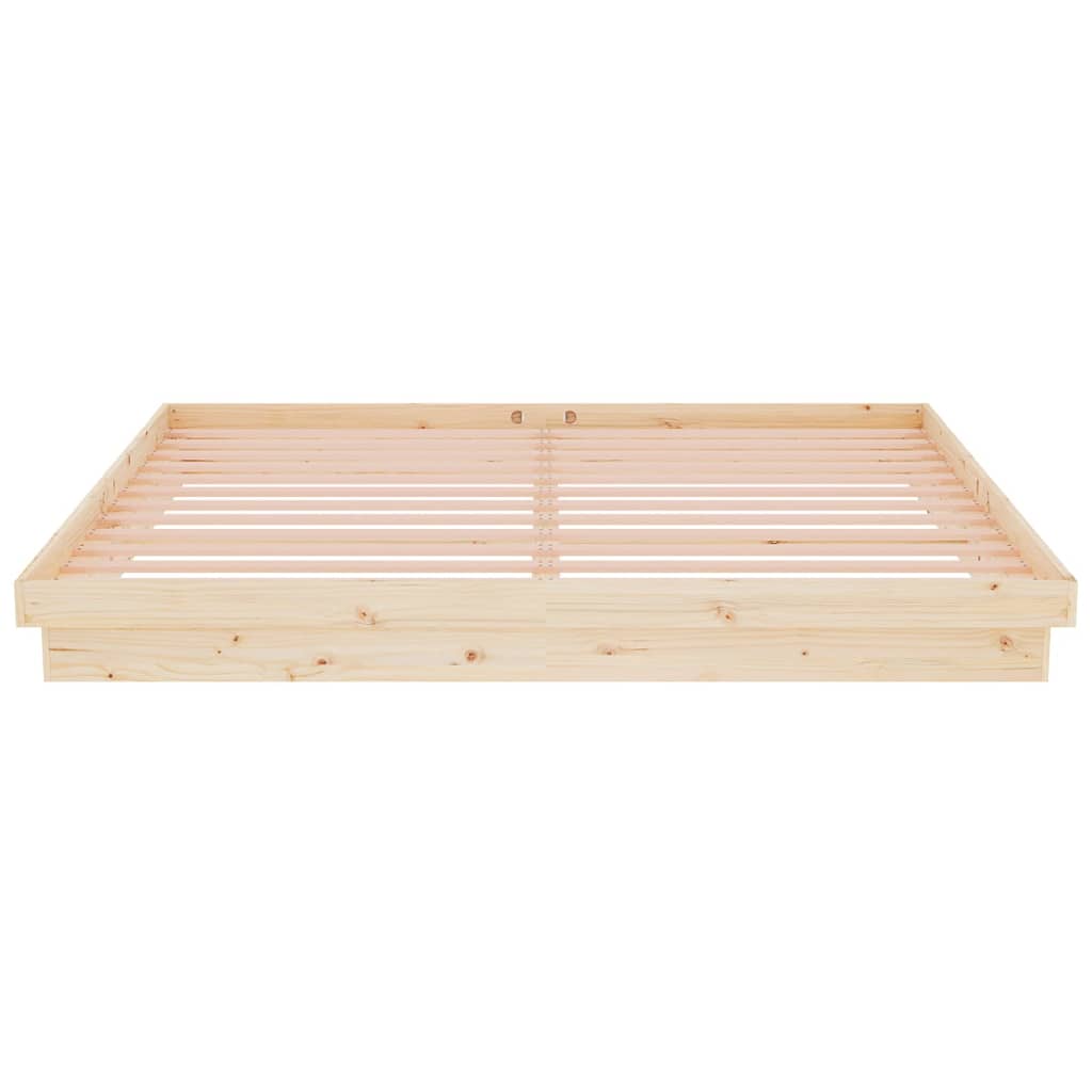 Giroletto senza Materasso in Legno Massello 200x200 cm - homemem39