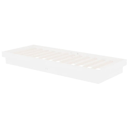 Giroletto Bianco in Legno Massello 75x190 cm Small Single | homemem39