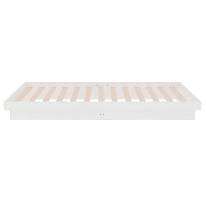 Giroletto Bianco in Legno Massello 75x190 cm Small Single - homemem39