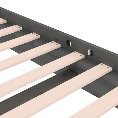 Giroletto in Legno Massello Grigio 75x190 cm Small Single - homemem39