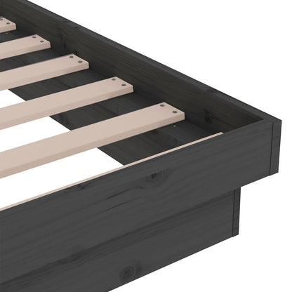 Giroletto in Legno Massello Grigio 75x190 cm Small Single - homemem39