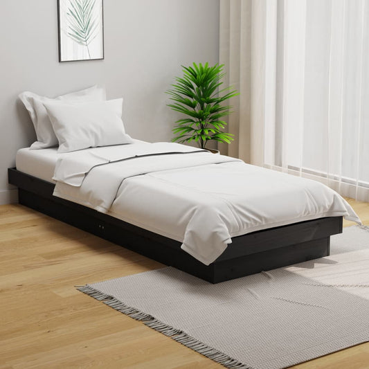 Giroletto in Legno Massello Grigio 75x190 cm Small Single - homemem39