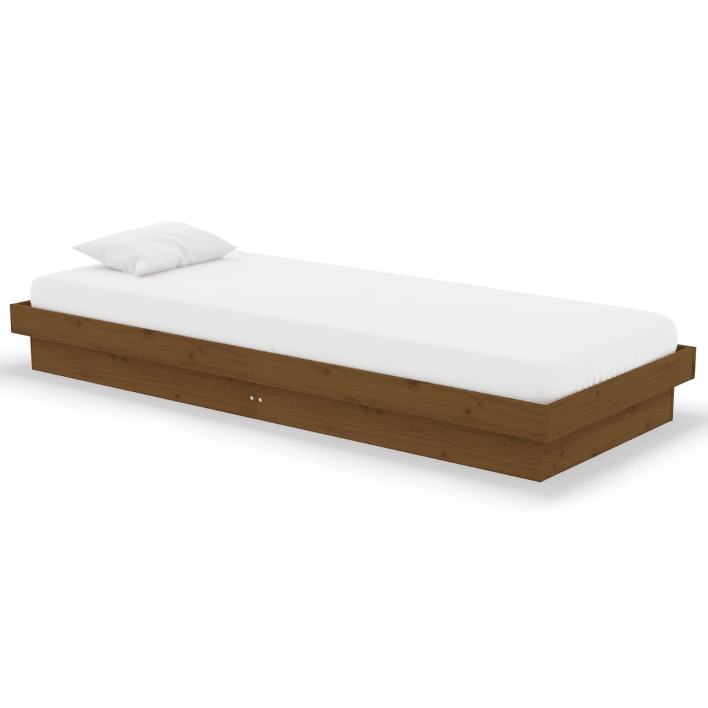 Giroletto senza Materasso Ambra Small Single in Legno Massello - homemem39