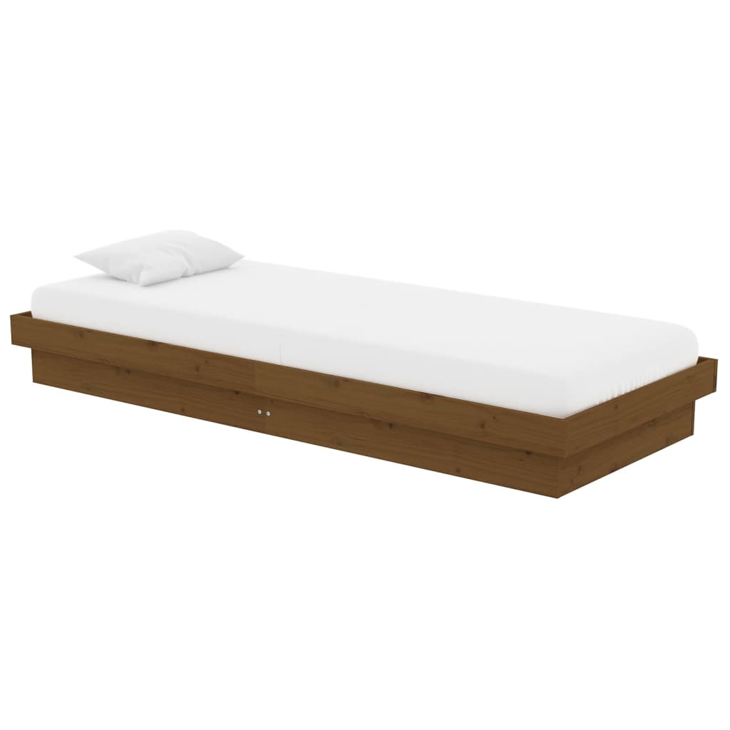 Giroletto senza Materasso Ambra Small Single in Legno Massello - homemem39
