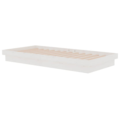 Giroletto Bianco in Legno Massello 90x190 cm Single | homemem39
