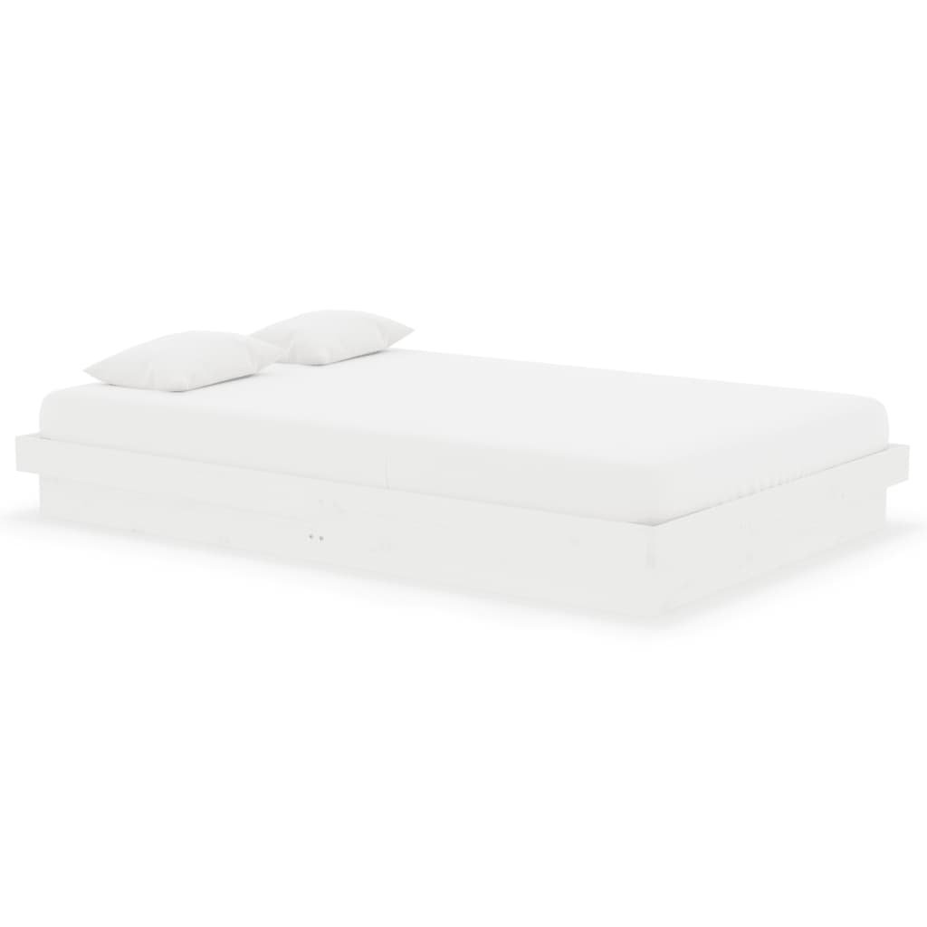 Giroletto Bianco in Legno Massello 120x190 cm Small Double - homemem39