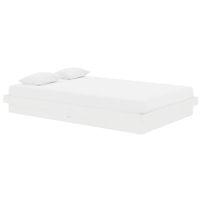 Giroletto Bianco in Legno Massello 120x190 cm Small Double - homemem39