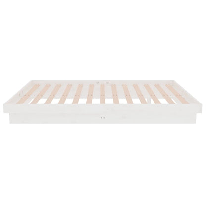 Giroletto Bianco in Legno Massello 120x190 cm Small Double - homemem39