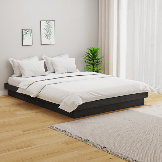 Giroletto Grigio in Legno Massello 120x190 cm Small Double - homemem39