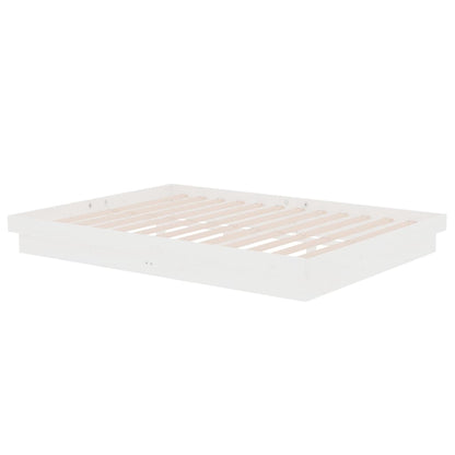 Giroletto Bianco in Legno Massello 135x190 cm Double | homemem39