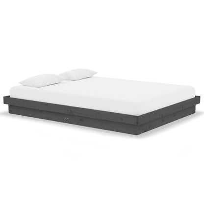 Giroletto Grigio in Legno Massello 135x190 cm Double - homemem39