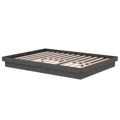 Giroletto Grigio in Legno Massello 135x190 cm Double | homemem39