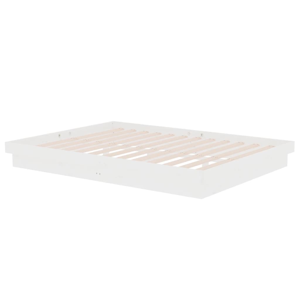 Giroletto Bianco in Legno Massello 140x190 cm | homemem39