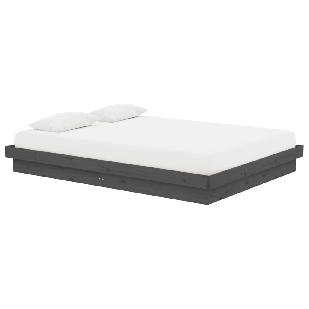 Giroletto Grigio in Legno Massello 140x190 cm - homemem39